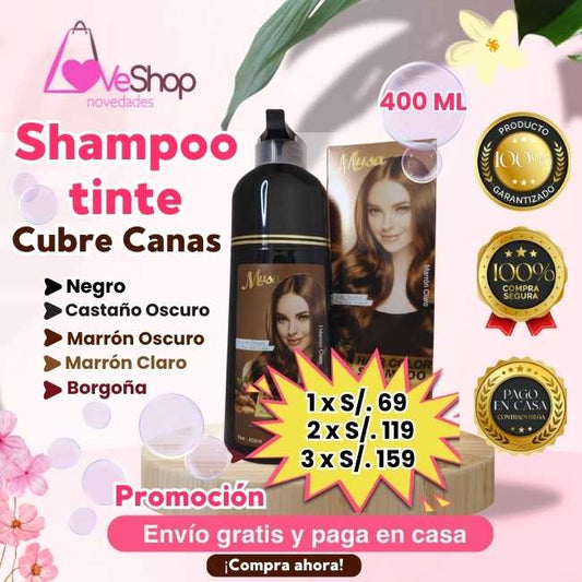 SHAMPOO TINTE CUBRE CANAS