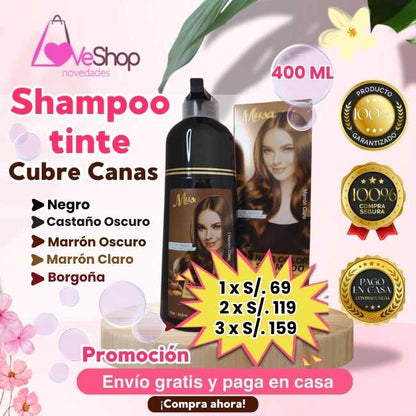 SHAMPOO TINTE CUBRE CANAS