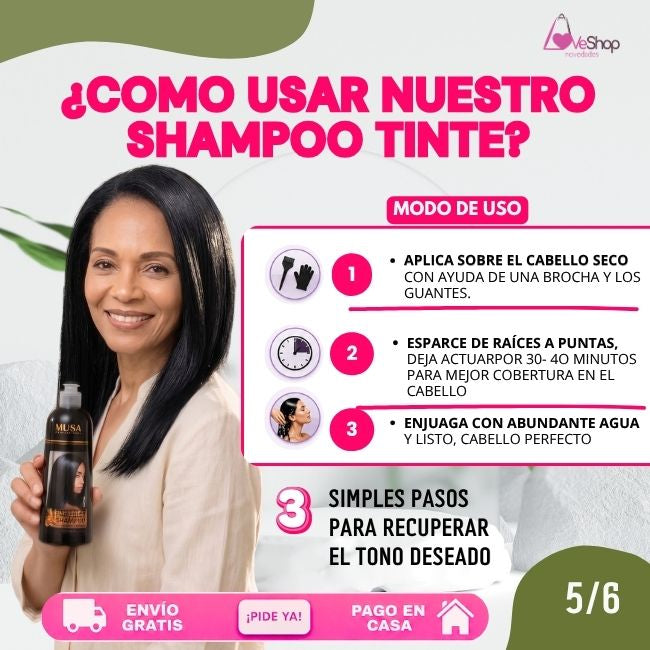 TRIO ANTICANAS+ANTICAÍIDA+ANTICASPA (SHAMPOO TINTE 400 ML + SHAMPOO ROMERO 500 ML + ACONDICIONADOR 500 ML)