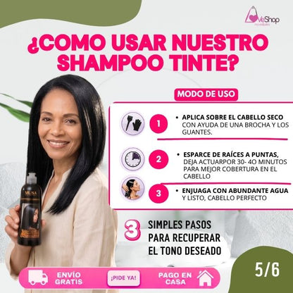 TRIO ANTICANAS+ANTICAÍIDA+ANTICASPA (SHAMPOO TINTE 400 ML + SHAMPOO ROMERO 500 ML + ACONDICIONADOR 500 ML)