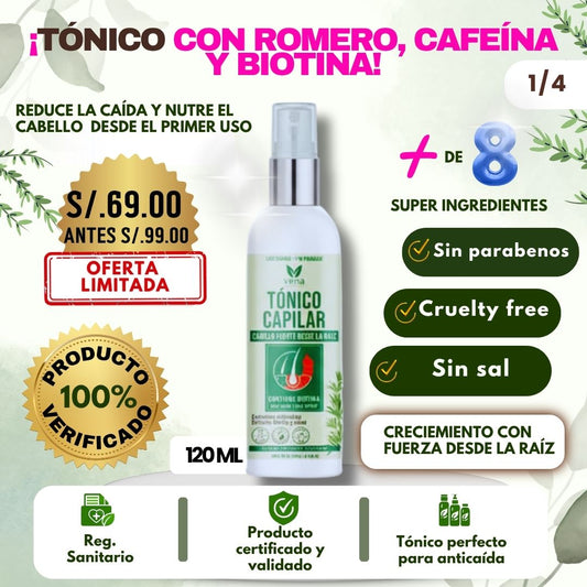 TÓNICO CAPILAR ANTICAÍDA DE 120 ML