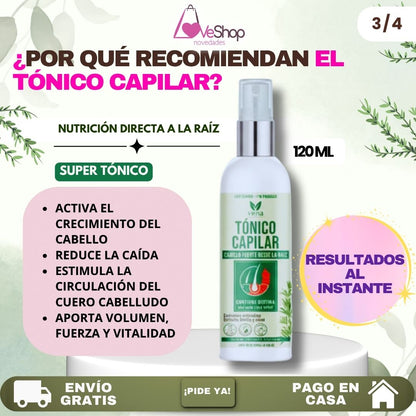 TÓNICO CAPILAR ANTICAÍDA DE 120 ML