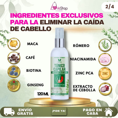 TÓNICO CAPILAR ANTICAÍDA DE 120 ML